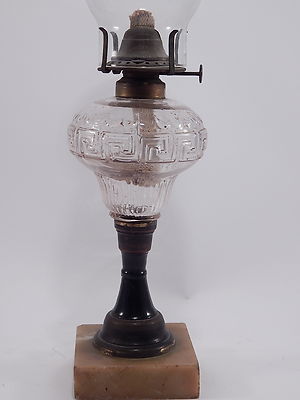 ANTICA LAMPADA DA TAVOLO IMPERO LUME A PETROLIO OIL LAMP