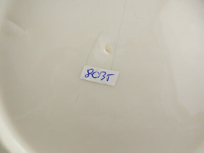 ANTICO SERVIZIO 12 PIATTI PORCELLANA DI PARIGI PROFILI BLU FINE 800 MONOGRAMMA