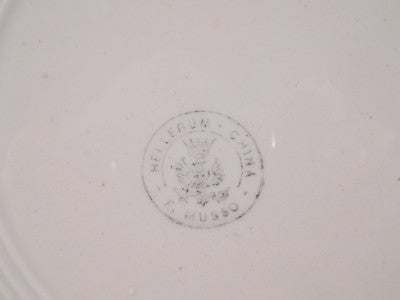 ANTICO PIATTO CERAMICA MONDOVI' F. MUSSO ANTIQUE FAIENCE ITALIAN PLATE