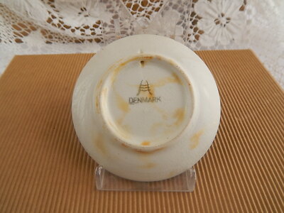 ANTICA PLAQUETTE COPENHAGEN CERAMICA ALUMINIA FAIENCE XIX SECOLO DECORO NATALE 1