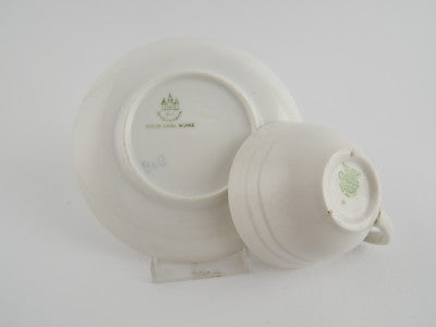 ANTICO MIX&MATCH PORCELLANA TAZZA LAVENO PIATTO DIPINTO MANO VIOLE BING&GRONDAHL