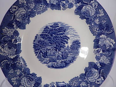 VINTAGE ENOCH WOOD'S ENGLISH SCENERY PIATTO PORTATA VASSOIO SEMI PORCELLANA