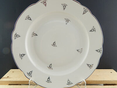 ANTICO ART DECO PIATTO PORTATA PORCELLANA ARGENTO VERBANO LAVENO 1935 ANDLOVITZ