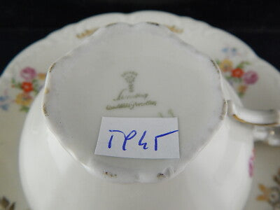 ANTICA ROCAILLE RARA TAZZA TE' PORCELLANA SCHIRNDING BAVARIA TIPO THERESIA