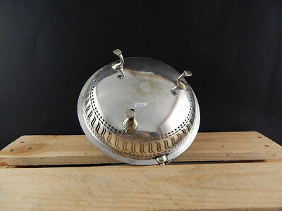 ANTICO ROCAILLE PREZIOSO ELEGANTE CESTINO CENTROTAVOLA ARGENTATO SILVER PLATED