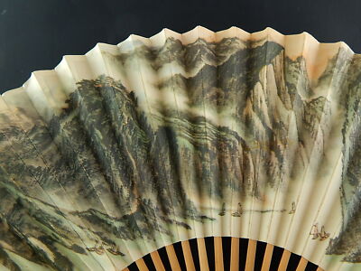VINTAGE VENTAGLIO MADE IN PEOPLE'S REPUBLIC OF CHINA BAMBU’ CARTA META' 1900