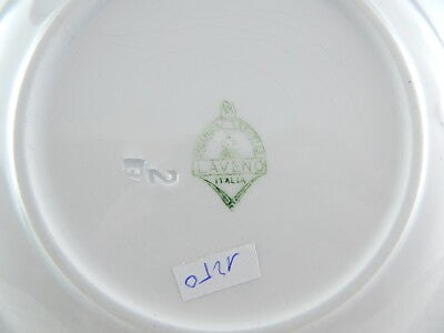 ART NOUVEAU IRIS ANTICO PIATTO FONDO CERAMICA REVELLI LAVENO COLLEZIONE ITALY