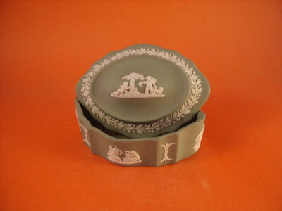 WEDGWOOD SCATOLA PORTA BOMBONS JASPER VERDE
