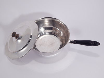 VINTAGE TEGAMINO SALSIERA SAUCE PAN COPERCHIO ARGENTO PUNZONI SILVER PLATE