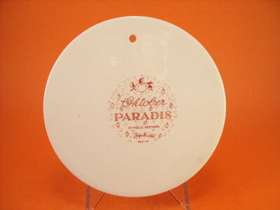 PLACCA DEL MESE CERAMICA NYMOLLE COPENHAGEN DI BJORN WIMBLAD OTTOBRE "Paradis"