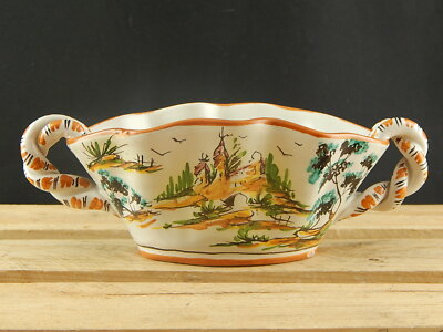 VINTAGE RARO VASO JARDINIERE METÀ 900 IAMA MAIOLICHE ARTISTICHE ALBISOLA