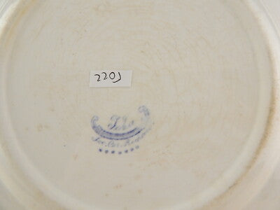 ANTICO RARO PIATTO CERAMICA RICHARD MILANO DECORO IDEA FARFALLA FINE 800