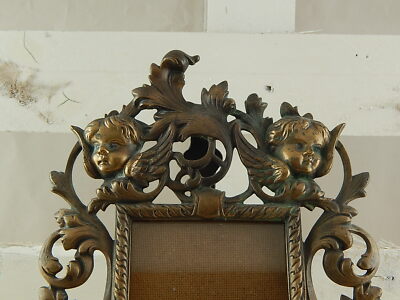 ANTICA PREGEVOLE CORNICE PORTARITRATTI FOTO FUSIONE BRONZO AUTENTICA LIBERTY