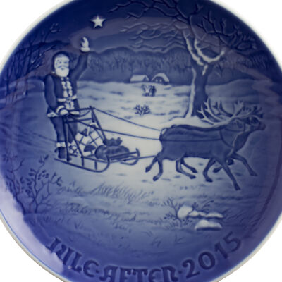 ROYAL COPENHAGEN BING&GRONDAHL PIATTO DI NATALE 2015 ORIGINALE PORCELLANA PRIMA