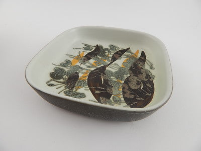 VINTAGE CERAMICA CIOTOLA ROYAL COPENHAGEN DESIGNER IVAN WEISS PIANTE STILIZZATE