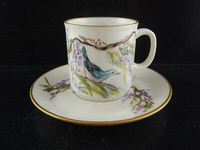 VINTAGE TAZZA CAFFE' PORCELLANA WINTERLING BAVARIA 1979 DIPINTA E FIRMATA #5297