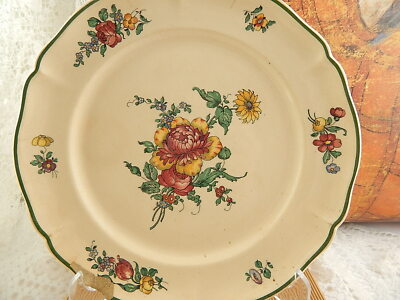ANTICO PIATTO CERAMICA VECCHIA STRASBURGO VILLEROY&BOCH METTLACH FINE 1800 #2