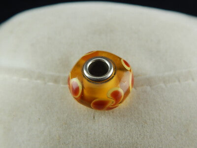 VINTAGE CIONDOLO CHARM TROLLBEADS VETRO DANISH COPENHAGEN DESIGN PRE 2000 #2