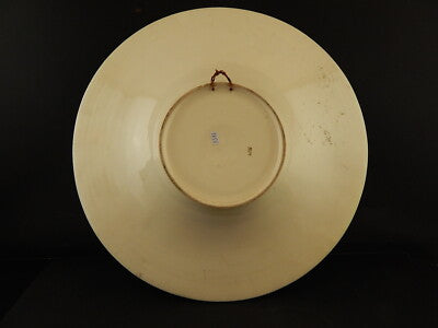 VINTAGE ELEGANTE PIATTO PARATA CENTROTAVOLA CERAMICA CAPODIMONTE PUTTI A SBALZO