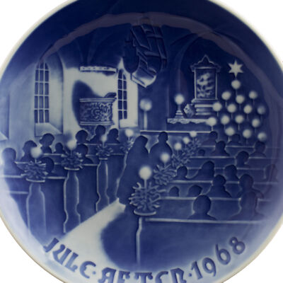 ROYAL COPENHAGEN BING&GRONDAHL PIATTO DI NATALE 1968 ORIGINALE PORCELLANA PRIMA