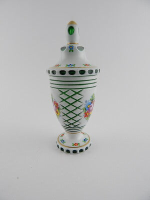 ANTICA PREZIOSA URNA VASO BIEDERMEIER AUTENTICO VETRO ART GLASS HOFFMANN