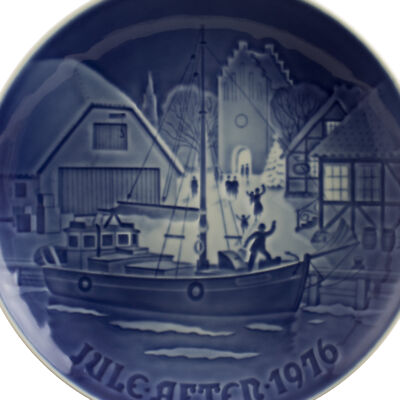 ROYAL COPENHAGEN BING&GRONDAHL PIATTO DI NATALE 1976 ORIGINALE PORCELLANA PRIMA