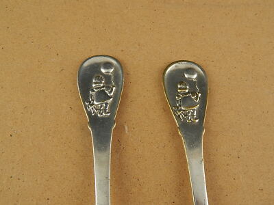 ANTICO CUCCHIAIO E FORCHETTA BIMBI PLACCATO ARGENTO 925 SILVER PLATED COLLEZIONE