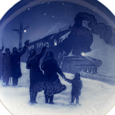 ROYAL COPENHAGEN BING&GRONDAHL PIATTO DI NATALE 1931 ORIGINALE PORCELLANA PRIMA