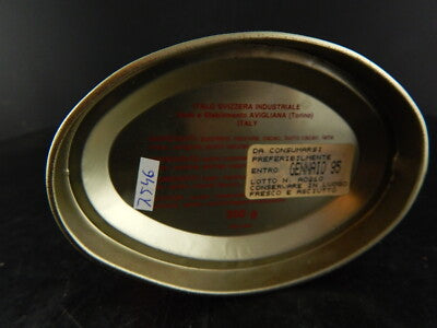 VINTAGE SCATOLA LATTA ROSSA CIOCCOLATINI GIANDUIOTTI TAGLIA TORINO COLLEZIONE