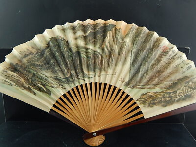 VINTAGE VENTAGLIO MADE IN PEOPLE'S REPUBLIC OF CHINA BAMBU’ CARTA META' 1900