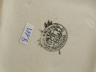 ANTICA ORIGINALE CARAFFA BROCCA CERAMICA BOCH FRERES LA LOUVIERE DEL 1920