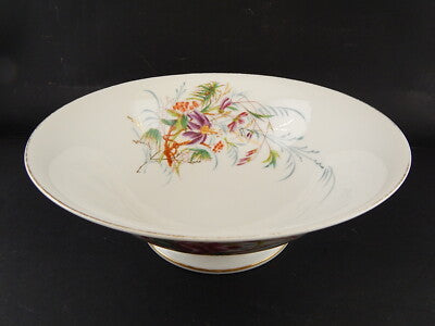 ANTICA FRUTTIERA CENTROTAVOLA ALZATA PORCELLANA LIMOGES CHARLES FIELD HAVILAND