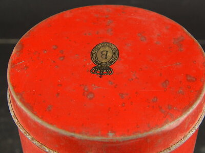 VINTAGE SCATOLA LATTA ROSSA CACAO SOLUBILE BENSDORP ROYAL DUTCH COLLEZIONE #7800