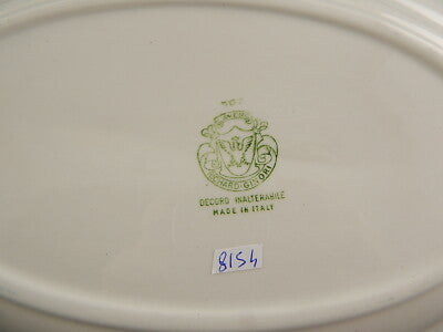 VINTAGE VASSOIO PIATTO OVALE CERAMICA RICHARD GINORI LAVENO ANTONIA CAMPI