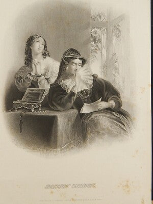 ANTICA STAMPA INCISIONE XIX SECOLO JOHN TALLIS & COMPANY LONDON PASSION FLOWER