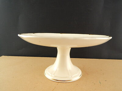 ANTICA ALZATA FRUTTIERA PORCELLANA CERAMICA PROFILO ORO VILLEROY&BOCH METTLACH #