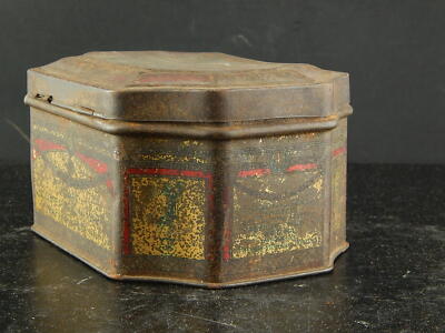 ANTICA RARA SCATOLA LATTA SENATEUR SEFT TORINO PUBBLICITARIO COLLEZIONE 1900