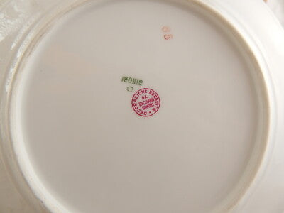 ANTICO PIATTO PORCELLANA GINORI CITTA' REDENTE RIVA TRENTO 1919 STEMMA SABAUDO