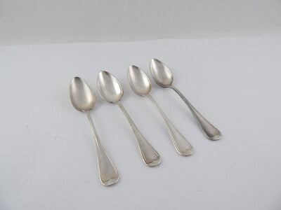 SET 4 CUCCHIAI DESSERT APOLLO PARIGI DEL 1930 PLACCATA ARGENTO 84 GR. PER POSATA