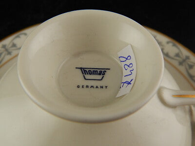 VINTAGE TAZZA DA TÈ ROSENTHAL THOMAS PREZIOSA PORCELLANA AVORIO MODELLO IMPERO