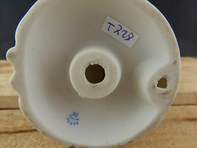 ANTICA STATUINA CERAMICA MARCHIO CAPODIMONTE N BLU CORONATA