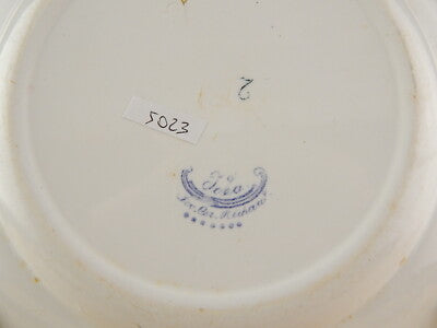 ANTICO RARO PIATTO CERAMICA RICHARD MILANO DECORO IDEA FARFALLA FINE 800 #5023