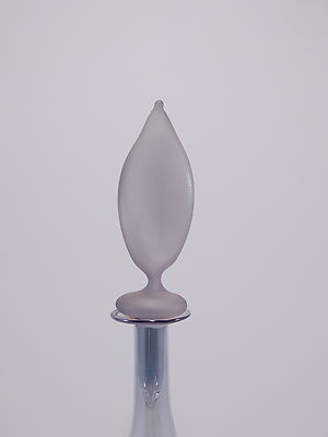 PARISE VETRO ELEGANTE BOTTIGLIA VETRO SOFFIATO ART CRYSTAL GLASS BOTTLE