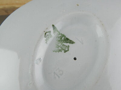 ANTICA SALSIERA CON COPERCHIO CERAMICA BIANCA E BLU LAVENO 1913 VERBANUM STONE