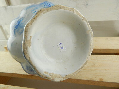 ANTICA CARAFFA BROCCA TRANSFERWARE CERAMICA INGLESE VITTORIANA DECORO COLANDINE