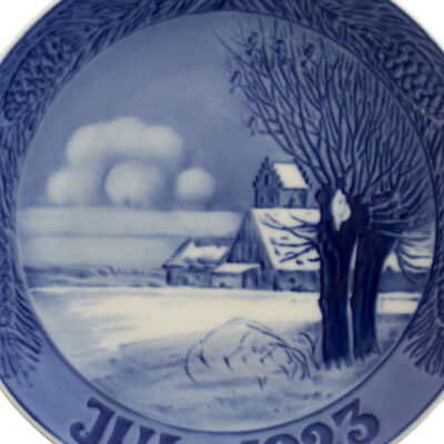 ROYAL COPENHAGEN PIATTO DI NATALE 1923 ORIGINALE PORCELLANA PRIMA SCELTA