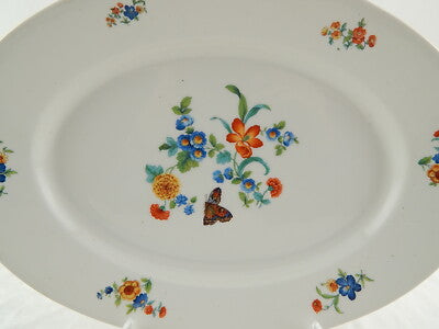 ANTICA RAVIERA GRANDE VASSOIO PIATTO PORCELLANA ART NOUVEAU SUISSE LANGENTHAL