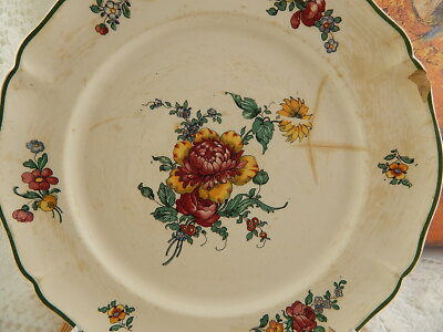 ANTICO PIATTO CERAMICA VECCHIA STRASBURGO VILLEROY&BOCH METTLACH FINE 1800 #1