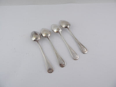 SET 4 CUCCHIAI DESSERT APOLLO PARIGI DEL 1930 PLACCATA ARGENTO 84 GR. PER POSATA