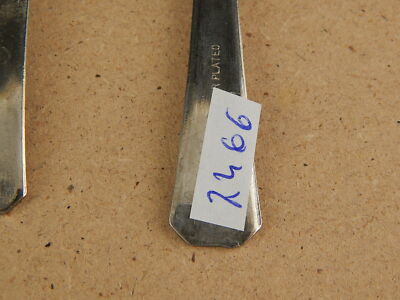 VINTAGE 5 CUCCHIAINI ARGENTATI BAGNO ARGENTO SILVER PLATED CM.13,5